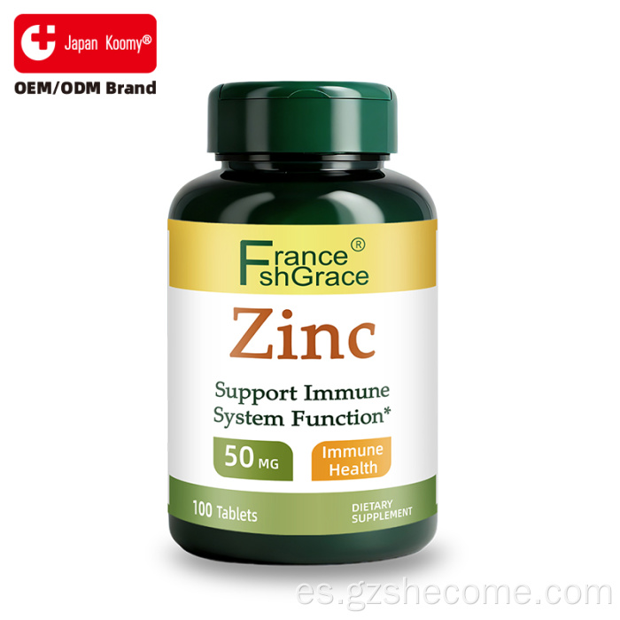 Shecome Zinc Tablets Apoyo a la salud inmune y antioxidante
